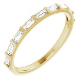 14K Yellow 3/8 CTW Diamond Straight Baguette Anniversary Band photo