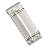 Chisel Stainless Steel Brushed And Textured Money Clip photo