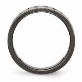 Chisel Stainless Steel Brushed Antiqued Textured Men's Ring photo 2