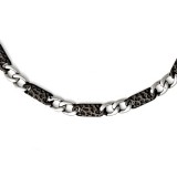 Chisel Stainless Steel Polished Black IP-Plated Link Necklace photo