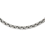 Chisel Stainless Steel Polished Ovals 24in Necklace photo