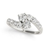14k White Gold 1ct Diamond Engagement Ring photo