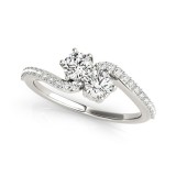 14k White Gold 3/4ct Diamond Engagement Ring photo