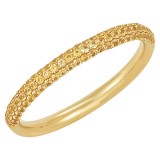14k Yellow Gold Yellow Sapphire Stackable Ring photo