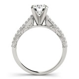 Overnight 18k White Gold Diamond Engagement Ring photo 2