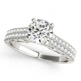 Overnight 18k White Gold Diamond Engagement Ring photo