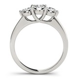 Overnight 18k White Gold Diamond Engagement Ring photo 2