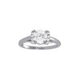 Overnight 18k White Gold Diamond Engagement Ring photo