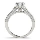 Overnight 18k White Gold Diamond Engagement Ring photo 2