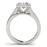 Overnight 18k White Gold Diamond Engagement Ring photo 2