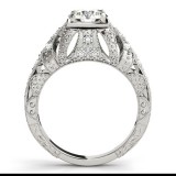 Overnight 18k White Gold Diamond Engagement Ring photo 2