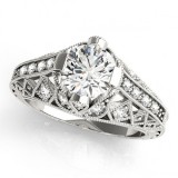 Overnight 18k White Gold Diamond Engagement Ring photo