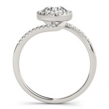 Overnight 18k White Gold Diamond Engagement Ring photo 2