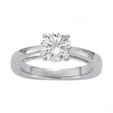 Overnight 18k White Gold Diamond Engagement Ring photo