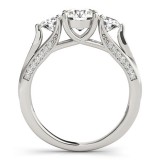 Overnight 18k White Gold Diamond Engagement Ring photo 2