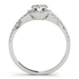 Overnight 18k White Gold Diamond Engagement Ring photo 2