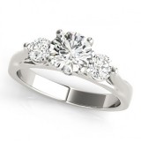 Overnight 18k White Gold Diamond Engagement Ring photo