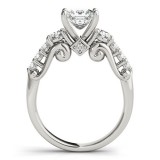 Overnight 18k White Gold Diamond Engagement Ring photo 2