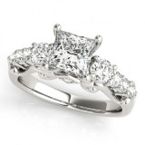 Overnight 18k White Gold Diamond Engagement Ring photo