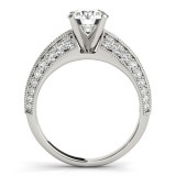 Overnight 18k White Gold Diamond Engagement Ring photo 2