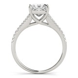 Overnight 18k White Gold Diamond Engagement Ring photo 2