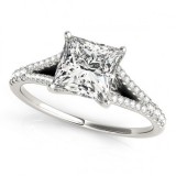 Overnight 18k White Gold Diamond Engagement Ring photo