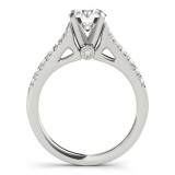 Overnight 18k White Gold Diamond Engagement Ring photo 2