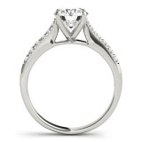 Overnight 18k White Gold Diamond Engagement Ring photo 2