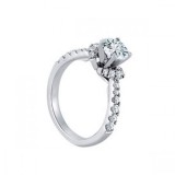 Overnight 18k White Gold Diamond Engagement Ring photo 2