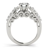 Overnight 18k White Gold Diamond Engagement Ring photo 2