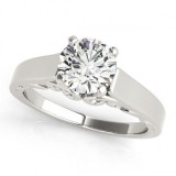 Overnight 18k White Gold Diamond Engagement Ring photo