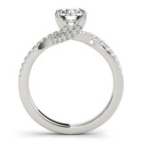 Overnight 18k White Gold Diamond Engagement Ring photo 2