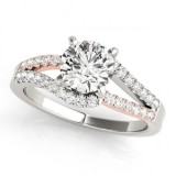 Overnight 18k White Gold Diamond Engagement Ring photo