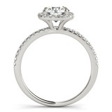 Overnight 18k White Gold Diamond Engagement Ring photo 2