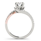 Overnight 18k White Gold Diamond Engagement Ring photo 2
