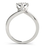 Overnight 18k White Gold Diamond Engagement Ring photo 2