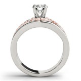 Overnight 18k White Gold Diamond Engagement Ring photo 2