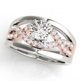 Overnight 18k White Gold Diamond Engagement Ring photo