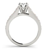 Overnight 18k White Gold Diamond Engagement Ring photo 2