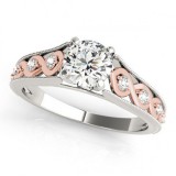 Overnight 18k White Gold Diamond Engagement Ring photo