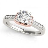 Overnight 18k White Gold Diamond Engagement Ring photo