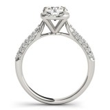 Overnight 18k White Gold Diamond Engagement Ring photo 2