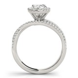 Overnight 18k White Gold Diamond Engagement Ring photo 2