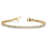 Quality Gold 14k Yellow Gold A Diamond Tennis Bracelet photo