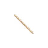 Quality Gold 14k Yellow Gold & Diamond Tennis Bracelet photo