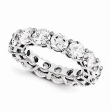 Quality Gold 14K White Gold & Diamond Eternity Band photo