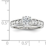Quality Gold 14k White Gold AAA Diamond Engagement Ring photo 4