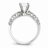 Quality Gold 14k White Gold Semi-Mount Diamond Engagement Ring photo 2
