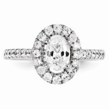 Quality Gold 14k White Gold Diamond Engagement Ring photo 4