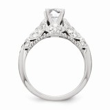 Quality Gold 14k White Gold Diamond Semi-Mount Engagement Ring photo 2